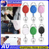 18x Retractable Key Chain ID Badge Card Holder Lanyard Keyring Carabin