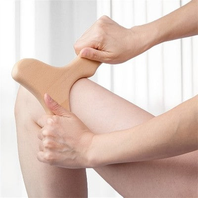 2x Beechwood Massager Meridian Scraping Board for Body Muscle Relaxati