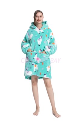 Oversized Adult 1.4m Long Kid Toddler Hooded Blanket Hoodie Ultra Swea