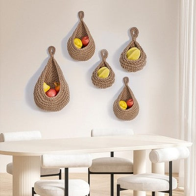 3 Size Hanging Wall Organizer Kitchen Fruit Vegetable Storage Basket B