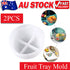 2X Fruit Tray Resin Mold DIY Epoxy Craft Bowl Silicone Mould Making Co
