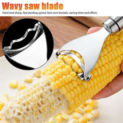 5PCS One-Step Stainless Steel Corn Peeler Thresher Tools Kitchen Cutte