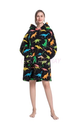 Oversized Adult 1.4m Long Kid Toddler Hooded Blanket Hoodie Ultra Swea