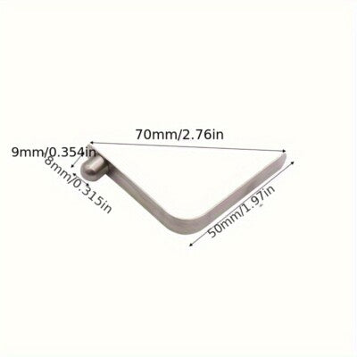 8PCS V-Shaped Positioning Shrapnel Kayak Paddle Snaps Pole Push Button