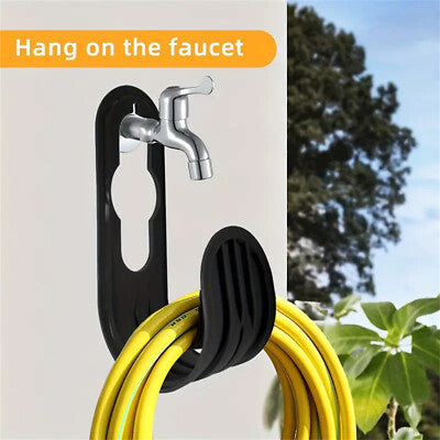 4x Garden Pipe Holder Hose Hanger Storage Rack Reel Hook Hosepipe Wate