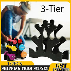 Dumbbell Rack – 3-Tier Weight Storage Tree Stand