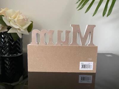 Mum Table Sign Plaque Wood Mum Signs Table Centerpiece Mother's Day Gi