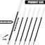 Refills for Retractable Press Ballpoint Pens Black Blue Writing Instrument