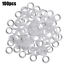 UP 500PCS 13mm Clear Plastic Roman Blind Curtain Rings O-Rings for Roman Shades