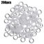 UP 500PCS 13mm Clear Plastic Roman Blind Curtain Rings O-Rings for Roman Shades