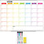 Monthly/Weekly Planner Fridge Calendar Magnetic Board with 3 markers + an Eraser