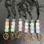 1/2x Silicone Beads Neck Strap Lanyard ID Card Badge Keyring Key Holder Necklace