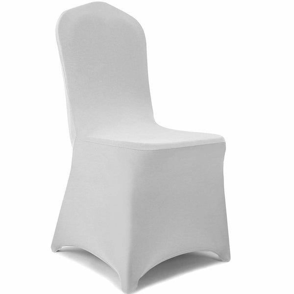 White Chair Covers Full Seat Covers Spandex Lycra Stretch Party Wedding