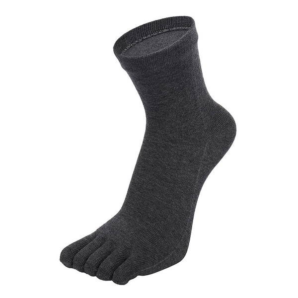 2Pairs Soft Sport Running Five Finger Toe Socks Elastic Short Solid Socks Men AU