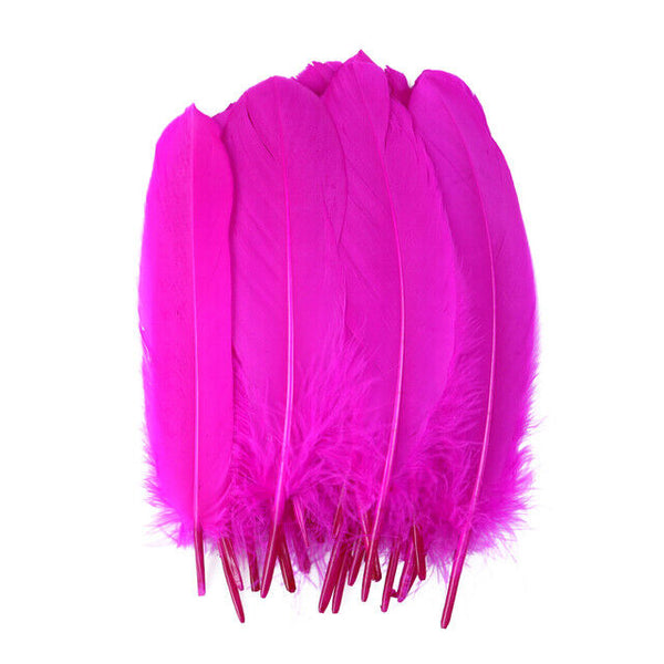 BULK 200pcs Goose feathers 6-12cm 11 Colour Choice Millinery DIY Wedding Craft