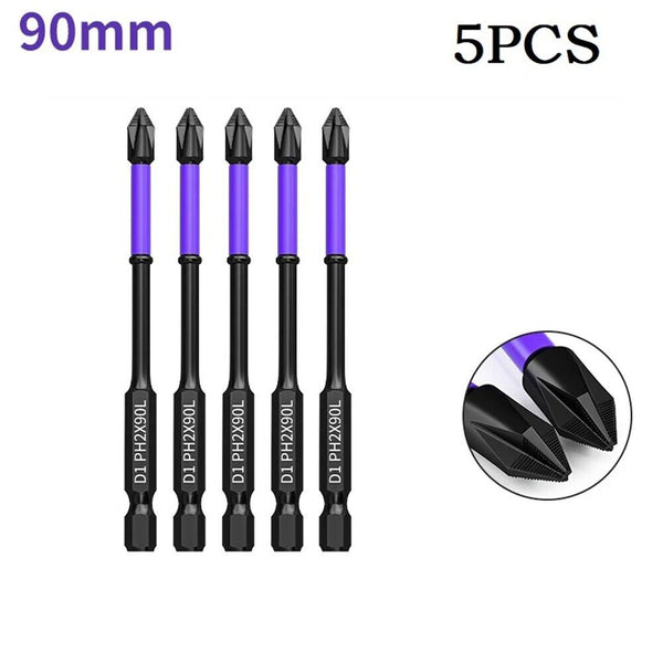 D1 Anti-Slip And Shock-Proof Bits Screwdriver Bits,High Hardness Strong Magnetic