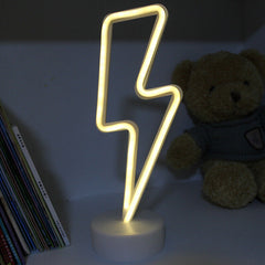 LED Rainbow Neon Sign Lights Lamp Kids Bedroom Bedside Night Warm Light  Decor
