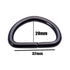 20PCS D Ring Metal Buckle D-ringes Strap Loop Webbing Strapping Ring D Rings AUS