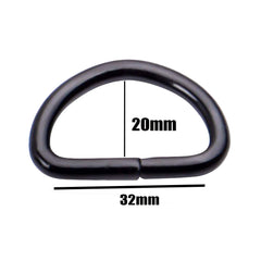 20PCS D Ring Metal Buckle D-ringes Strap Loop Webbing Strapping Ring D Rings AUS