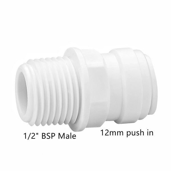 Push In Speed Fit  Connector Valve Caravan Fitting  John Guest 12mm Compatible