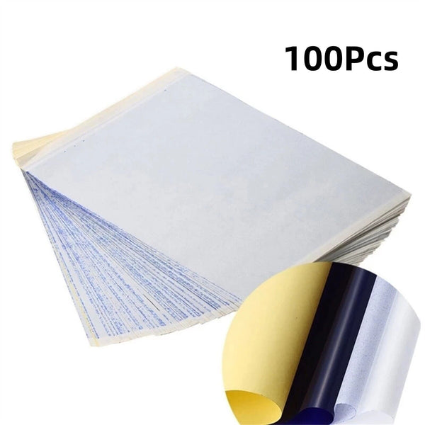 100X Tattoo Stencil Transfer Paper Spirit Thermal Carbon Tracing Copier Supplies