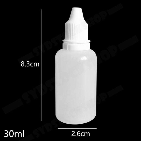 5/10/15/20/30ml Empty Plastic Dropper Bottles Squeezable Drop Liquid Container