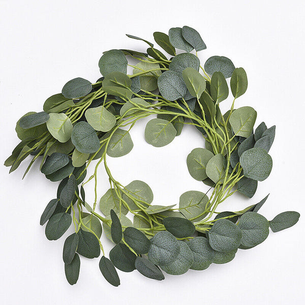 2M Artificial Greenery Eucalyptus Leaf Vine Garland Plant Party Wedding Decorate