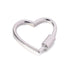 2 PCS Heart Shape Carabiner Clip Metal Open Buckles Clasp Spring Keyring Camping