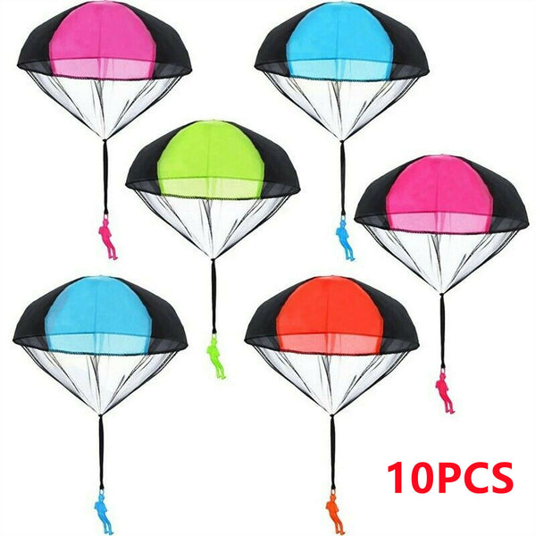 Hand Throwing Mini Soldier Parachute Funny Toy Kid Outdoor Game Play