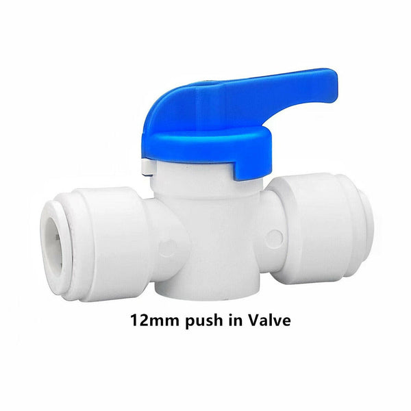 Push In Speed Fit  Connector Valve Caravan Fitting  John Guest 12mm Compatible