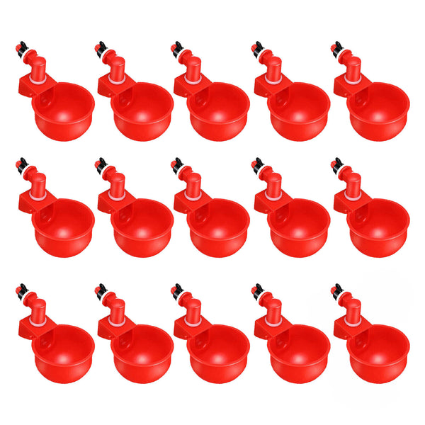 Automatic Chicken Water Cup Waterer Poultry Drinking Bowl Feeder Drinker