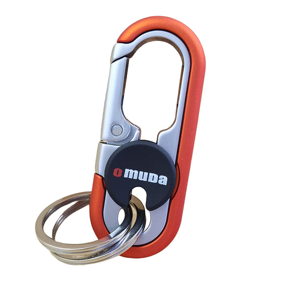 1X Stainless Steel Buckle Carabiner Keychain Key Ring Clip Hook Outdoor Climbing