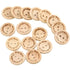 Natural Wooden Button 100pcs Craft Sewing DIY Handmade With Love Wooden Buttons