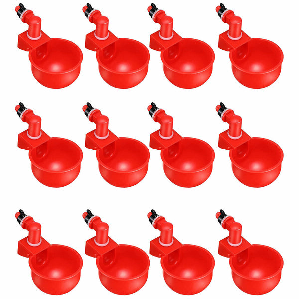 Automatic Chicken Water Cup Waterer Poultry Drinking Bowl Feeder Drinker