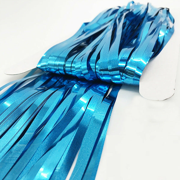 1M Tinsel Curtain Foil Metallic Fringe Backdrop Party Door Decorations Event AU