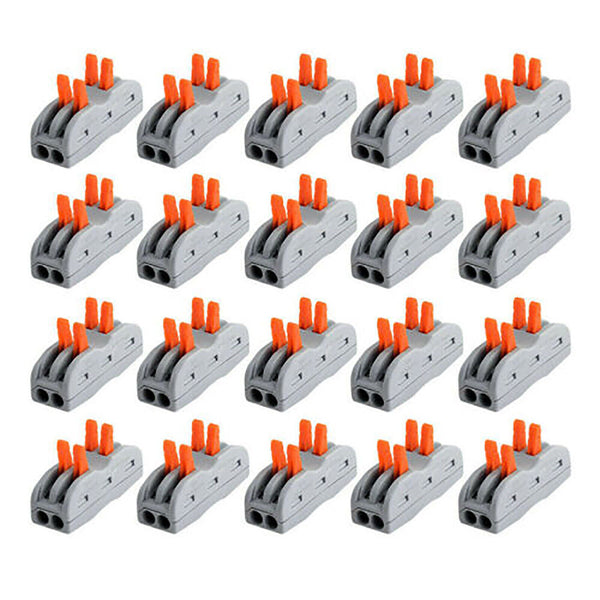 50PCS Lever Nut Electrical Wire Cable Connector Conductor Block Clamp Terminal