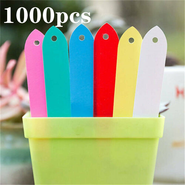 1000PCS Plant Marker Labels Flexible PVC Tag Seedlings Waterproof Garden Bulk