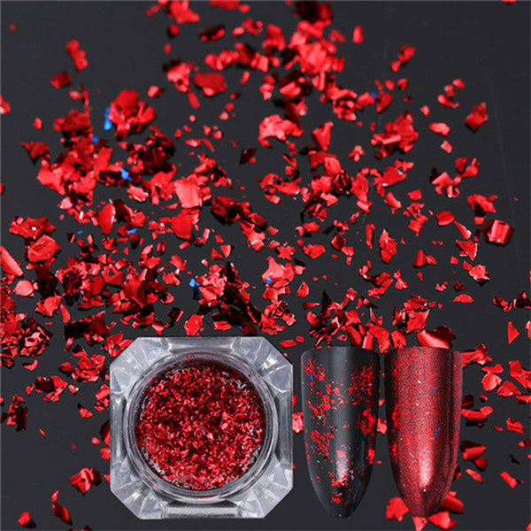 Chameleon Peacock Nail Powder Chrome Flakes Nail Art Mirror Powder Pigment Dust