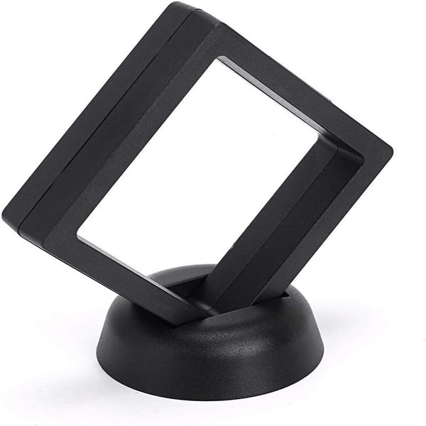 Square 3D Floating Jewelry Coin Display Frame Holder Box Case Jewelry Ring Box