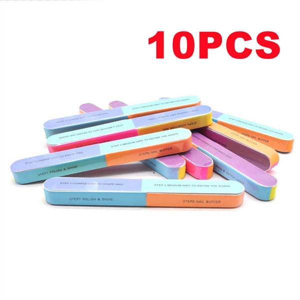 10-200Pcs Nail Sanding Block Buffer Files Art Sand Surface Manicure Buffing AUS