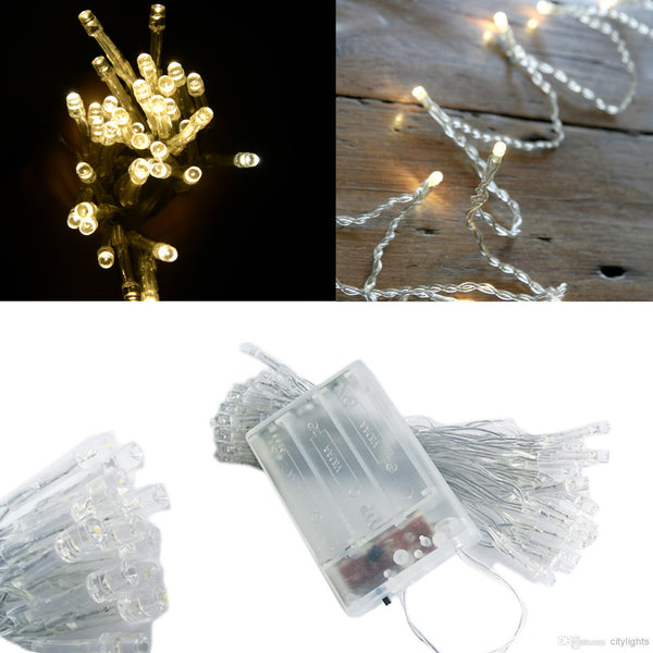 4M 40LED Battery Operated String Fairy Lights 5 Colours Party Wedding Christmas