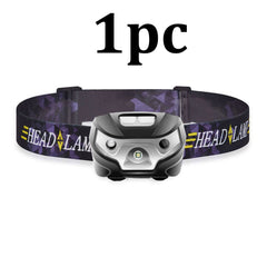 1-2X LED Headlamp Flashlight Waterproof Head Torch Rechargeable USB Camping Fish