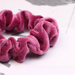 UP 24PCS Velvet Scrunchies Ponytail Women Hair band Elastic Hair Bands Scrunchy