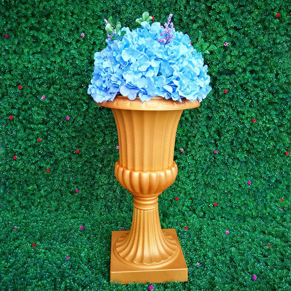 Decorative Plastic Roman Pot Pillar Column Gold Pedestal Wedding Party Deco