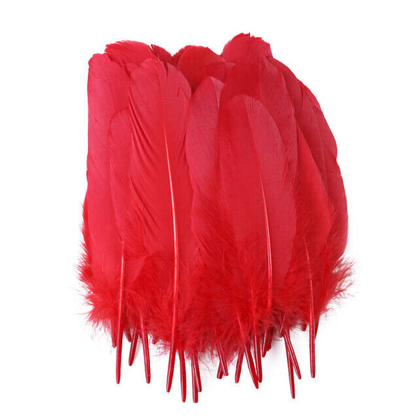BULK 200pcs Goose feathers 6-12cm 11 Colour Choice Millinery DIY Wedding Craft