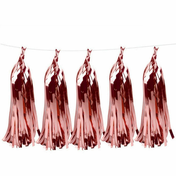 1M Tinsel Curtain Foil Metallic Fringe Backdrop Party Door Decorations Event AU