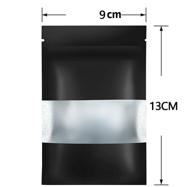 50X 9x13cm Aluminum Foil Mylar Food Packaging Zip Seal Bags Stand Up Pouches Bag