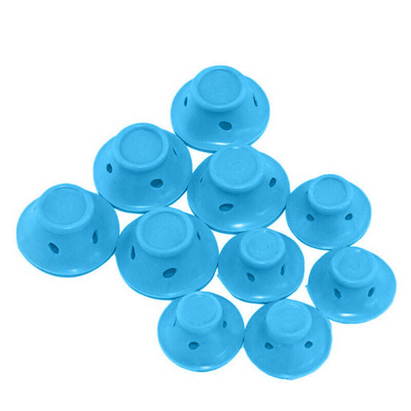 10PCS No Heat Hair Curlers Clip DIY Magic Silicone Soft Rollers Care Heatless AU