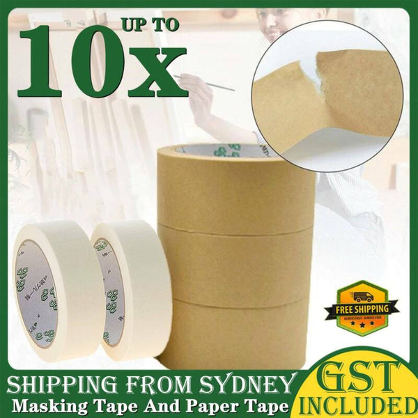 Kraft Brown Paper Masking Tape Picture Framing Packing Tape Self adhes