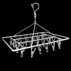 Pegs Stainless Steel Laundry Sock Underwear Clothes Dryer Rac